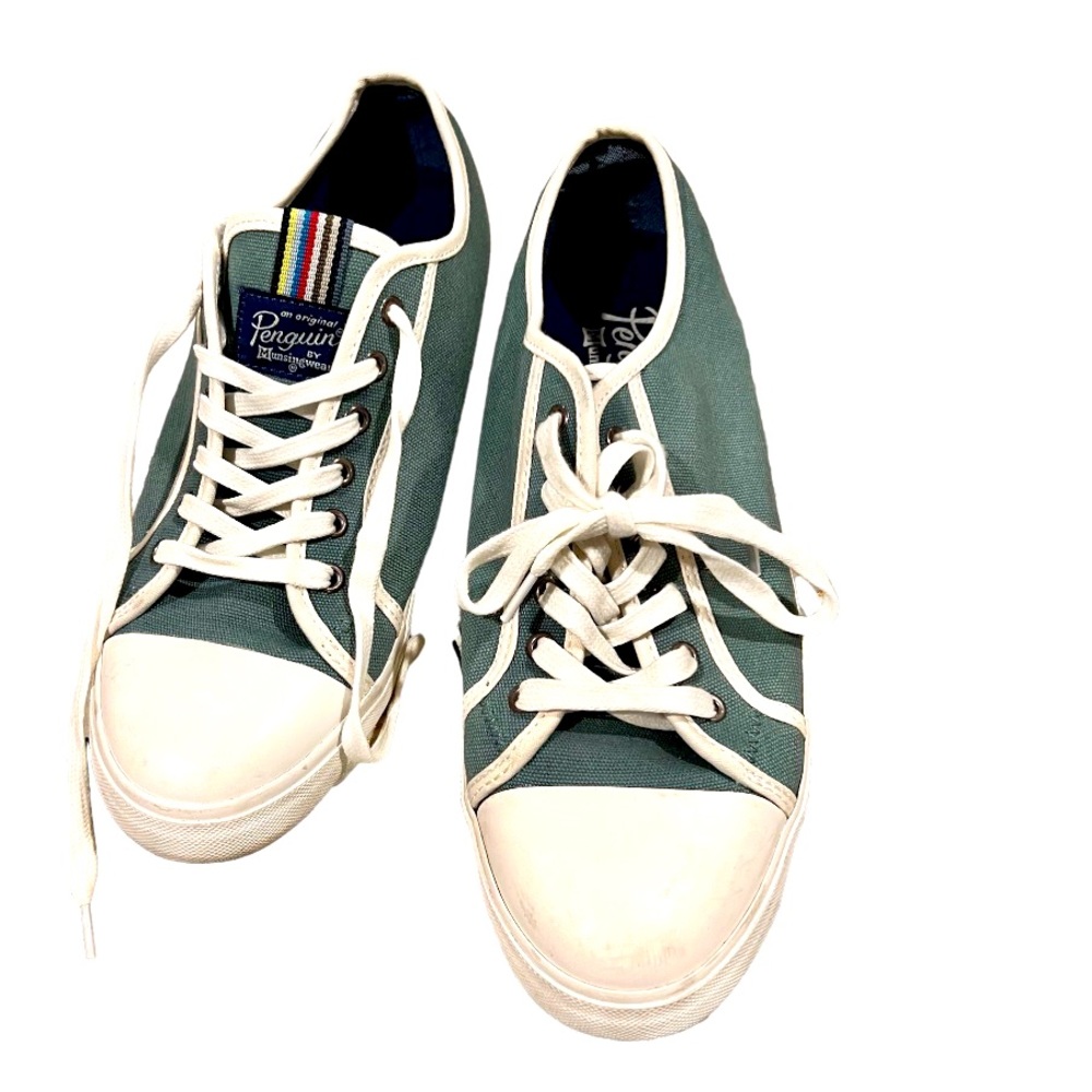 Men’s Munsingwear Penguin Green Bumper Tennis Shoes Size 8.5